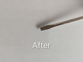 After repair with  ULtra Bond's Crystal Quartz Resin