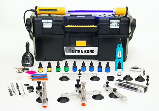 A black toolbox with the word ultra bond on it