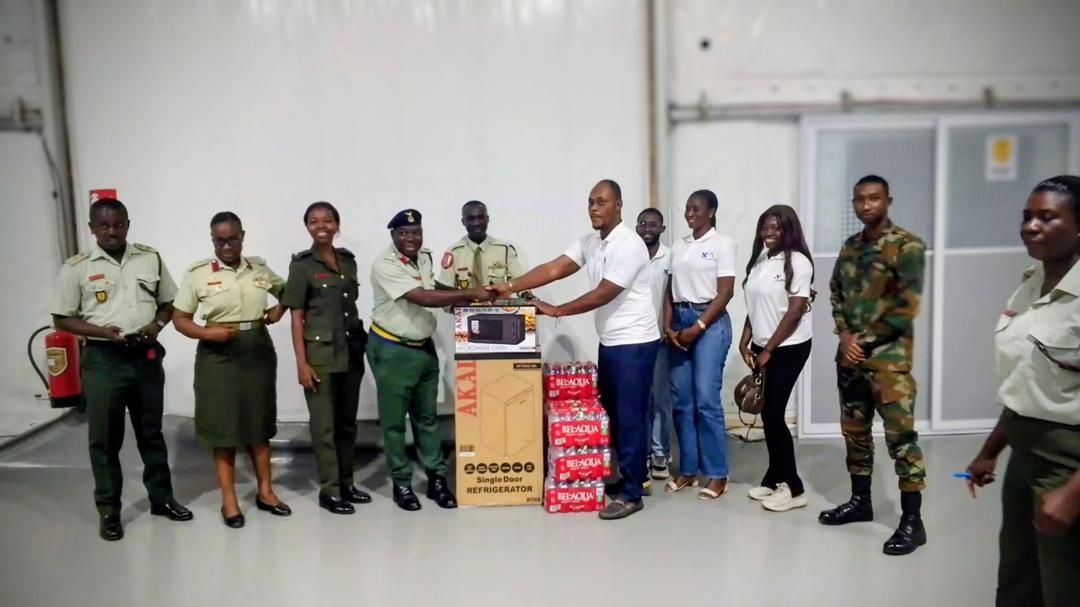 Donating some items and appliances to GAFCCEH in support of the setup of their New Blood Bank
