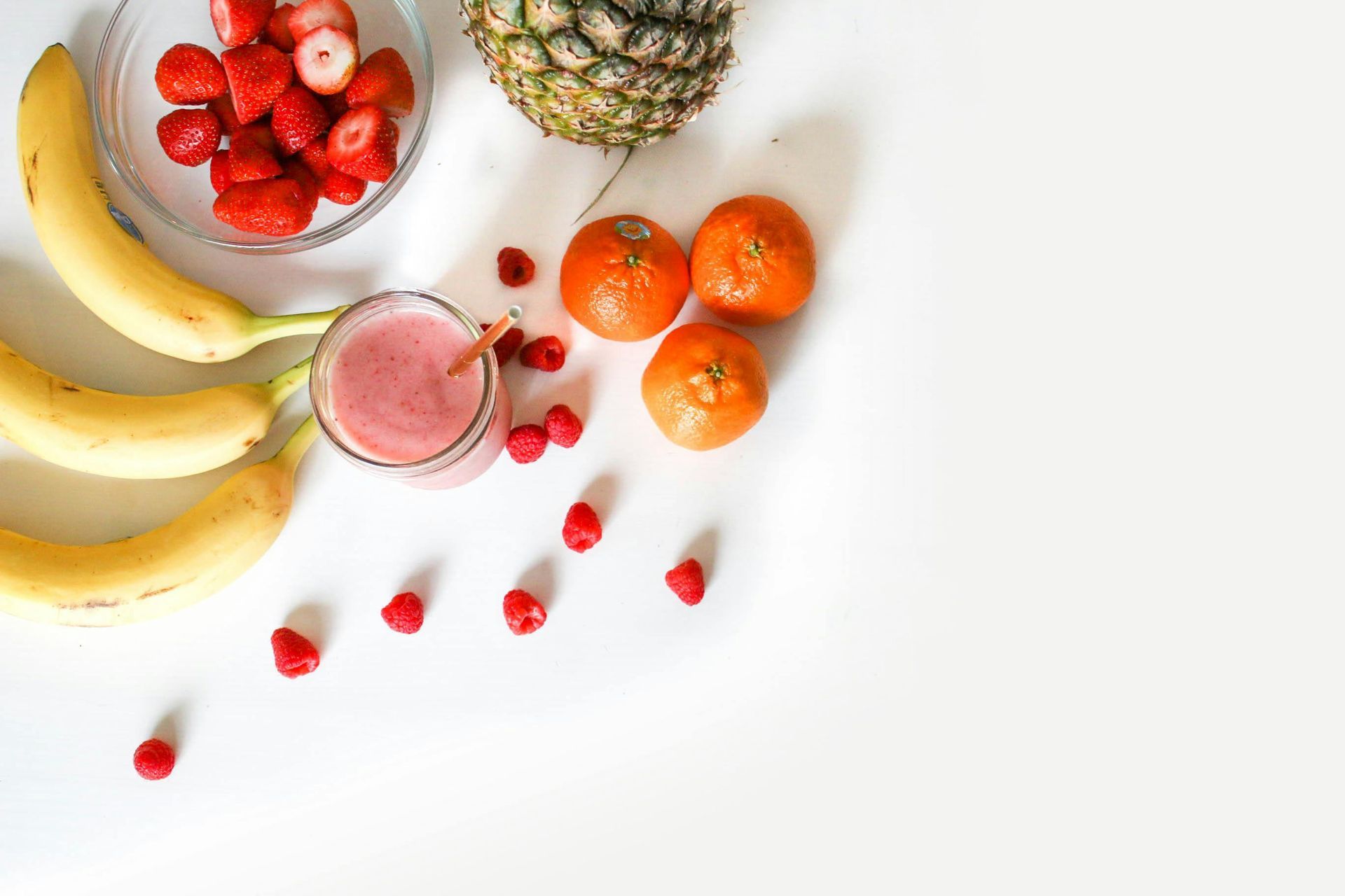 Fruits for making a detox mix