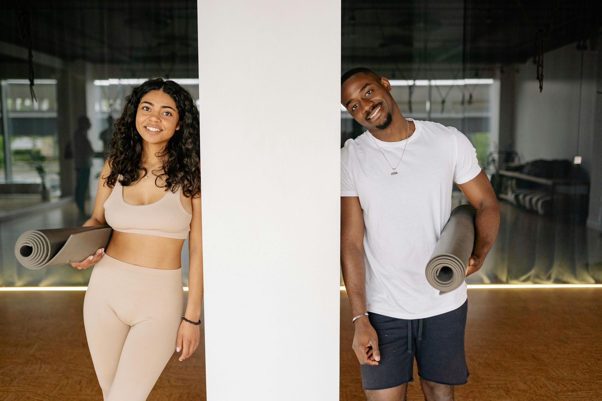 A black couple after a workout session