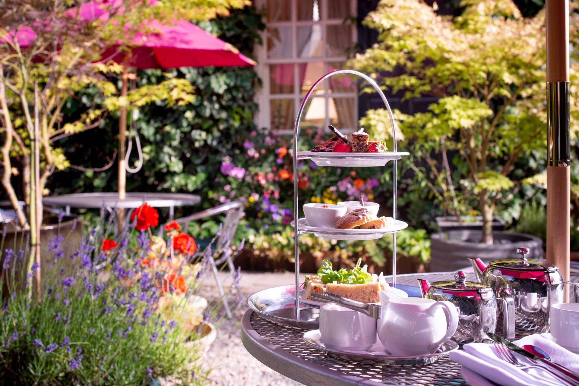 Afternoon Tea for 2 in The Gardens of York Pavilion Hotel