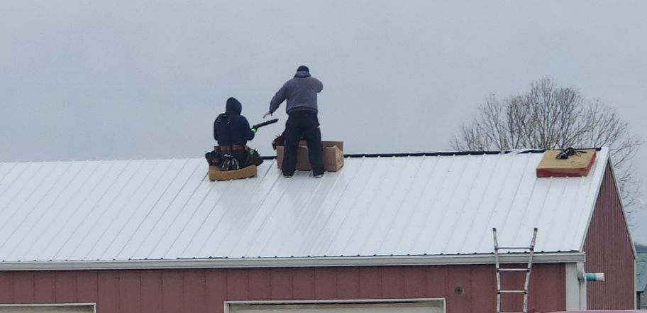 new metal roof on home new metal roof on home