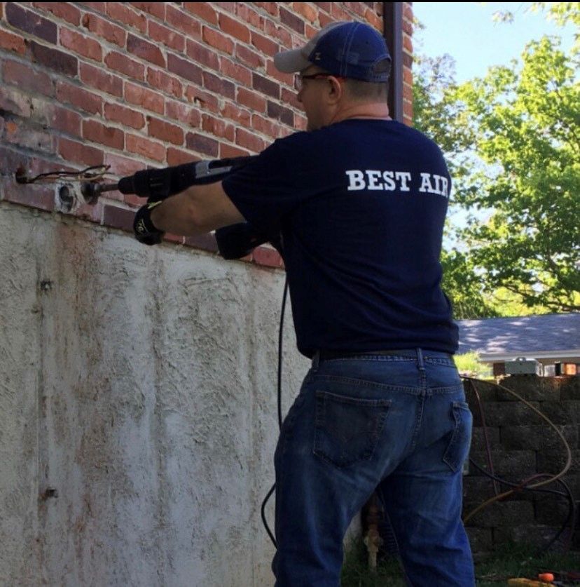 HVAC Technician At Work — St. Louis, MO — Best Air Heating and Cooling LLC
