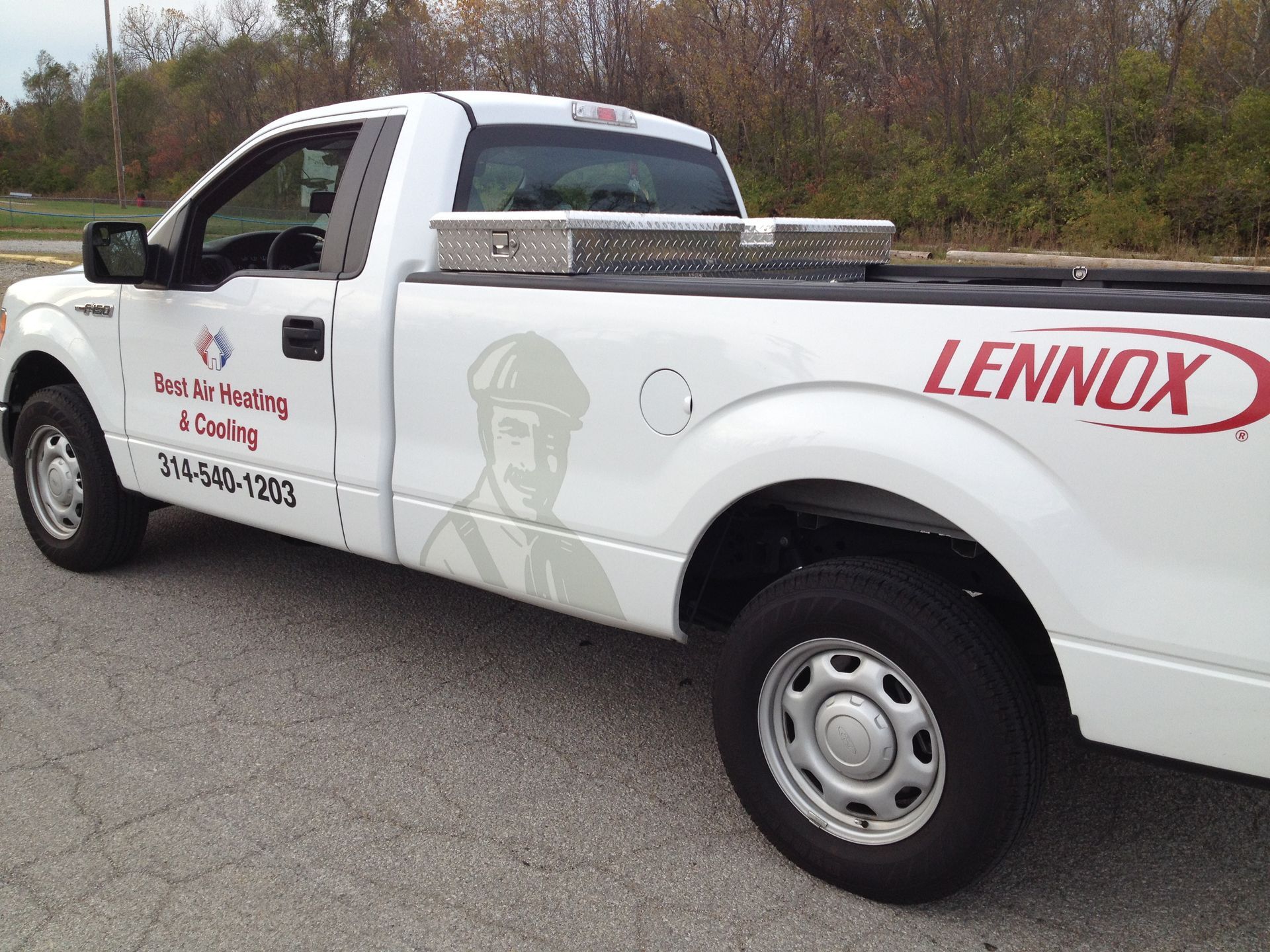 White Vehicle — St. Louis, MO — Best Air Heating and Cooling LLC
