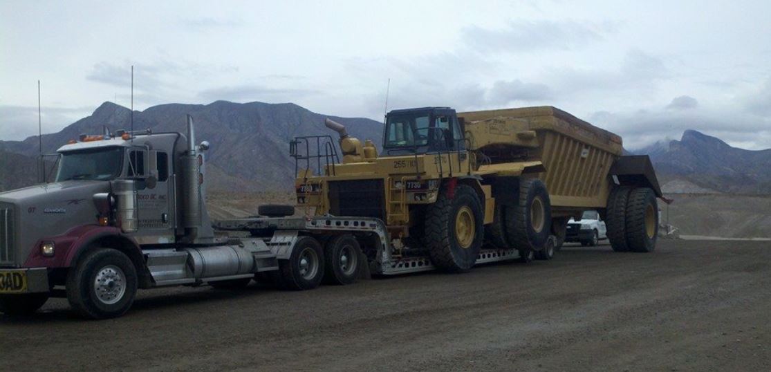 Heavy Equipment — Freight Truck Carrying The Heavy Equipment in Las Vegas ,NV