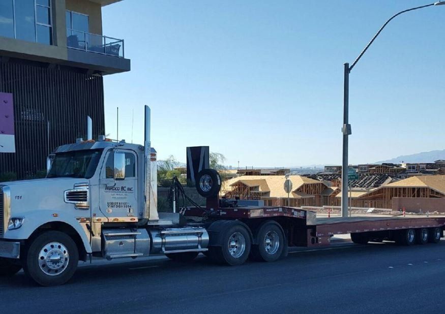 Gravel Hauling — Company Trailer Truck in Las Vegas, NV