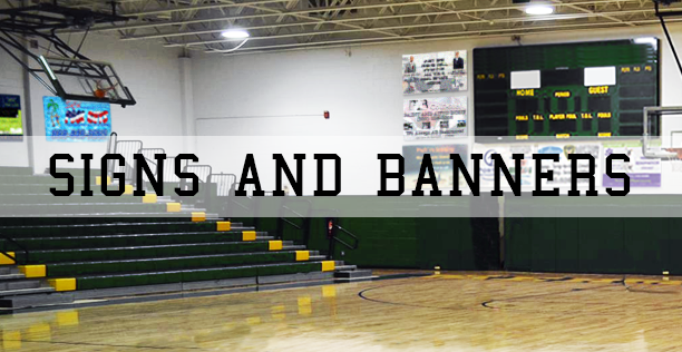 Optimally Placed, Full Color Gym Signs