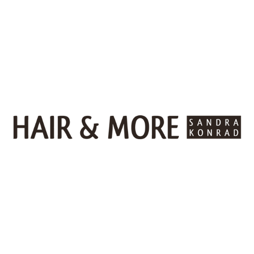 It is a logo for a hair salon called hair & more.