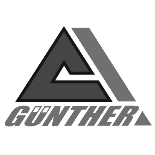A gunther logo on a white background