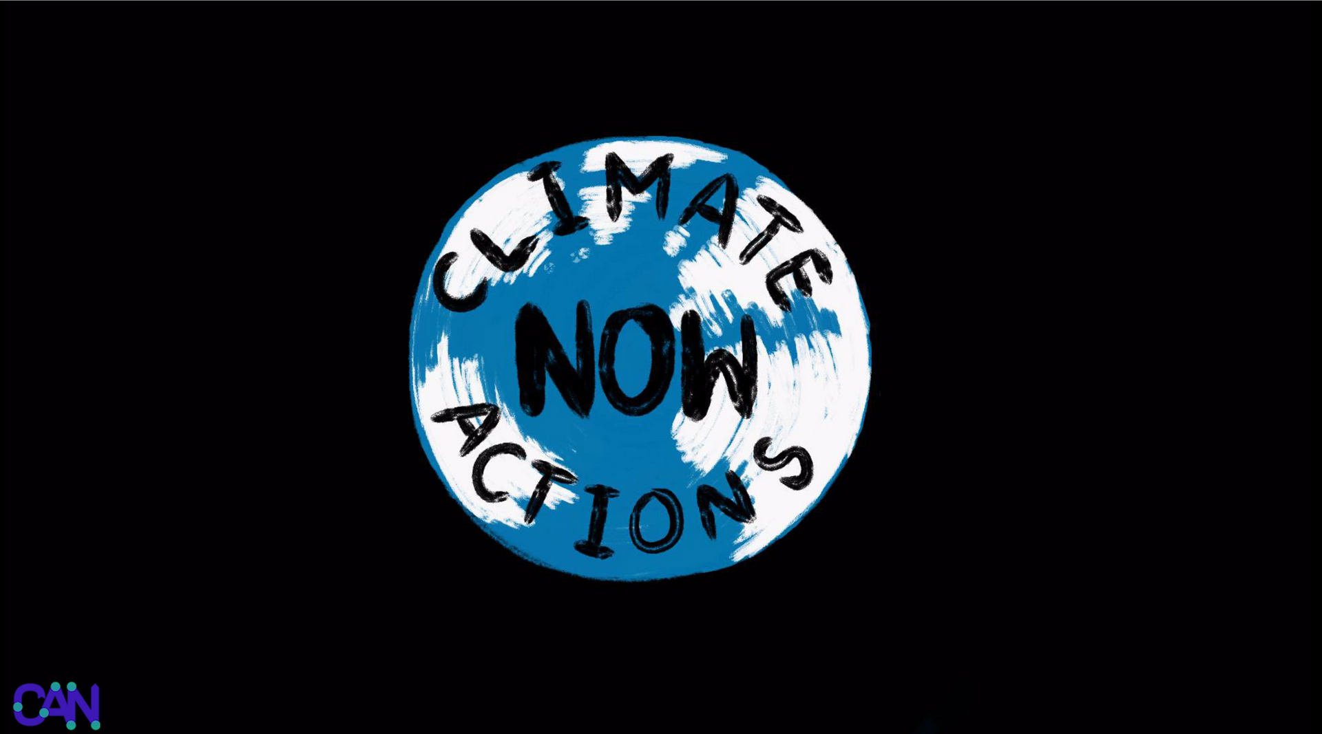 A sign that says climate now actions on it