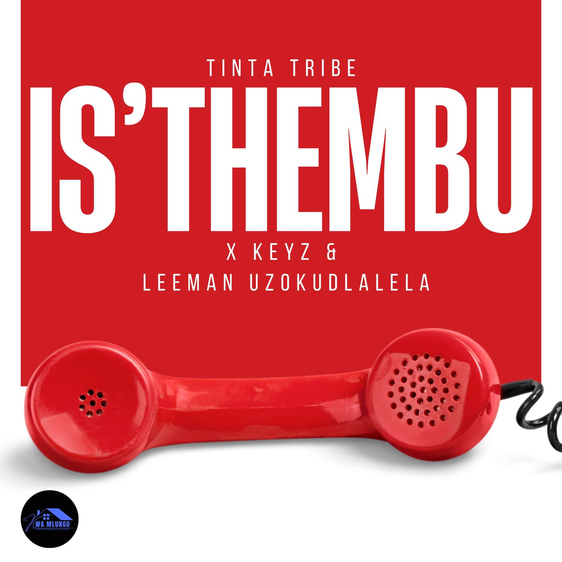 A red telephone on a red background that says tinta tribe