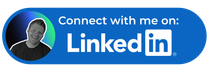 Button with smiling man and LinkedIn logo, text says 