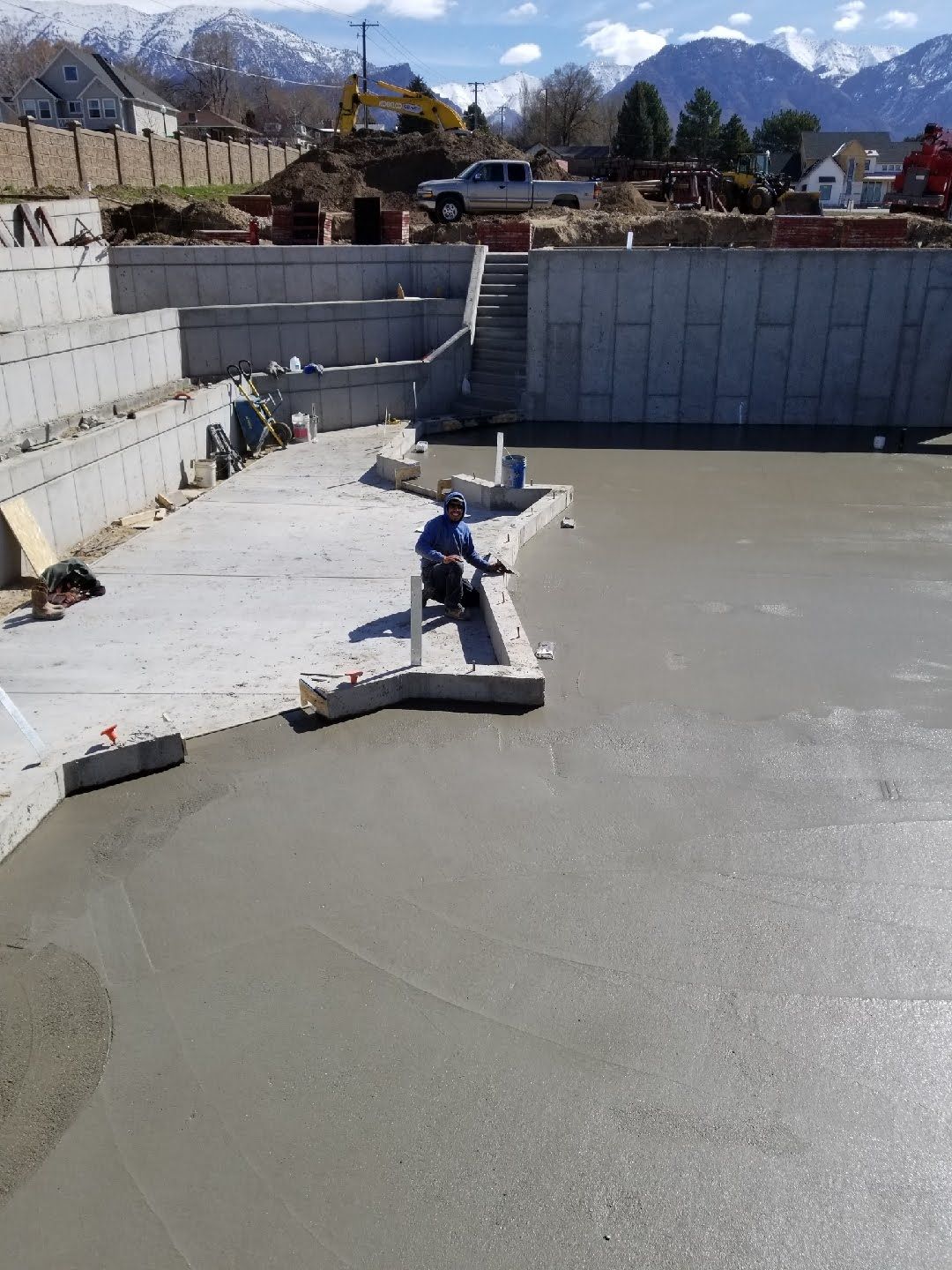 A close up of a brick floor with a lot of tiles on it.