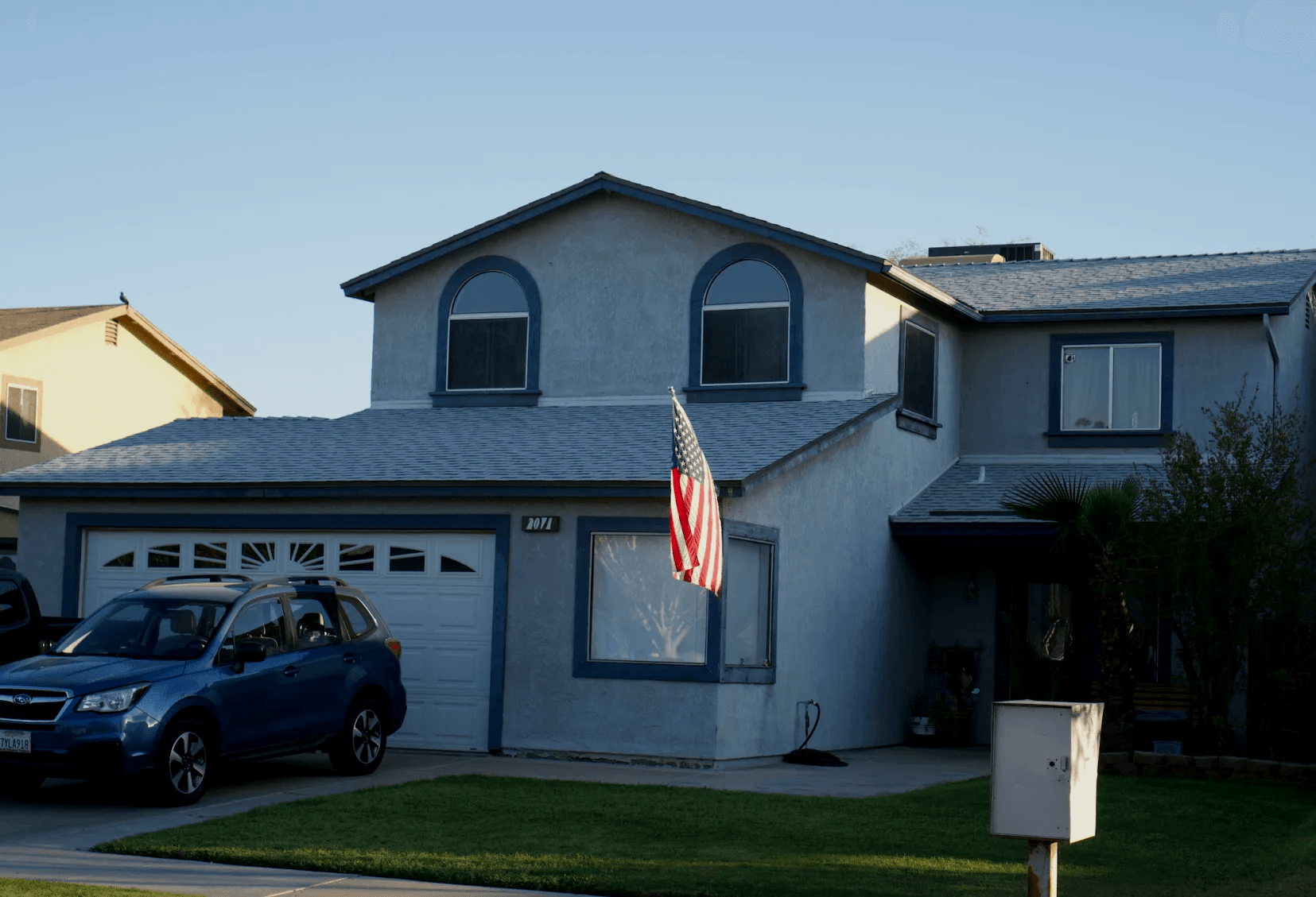 New Roof Replacement Grey Shingles