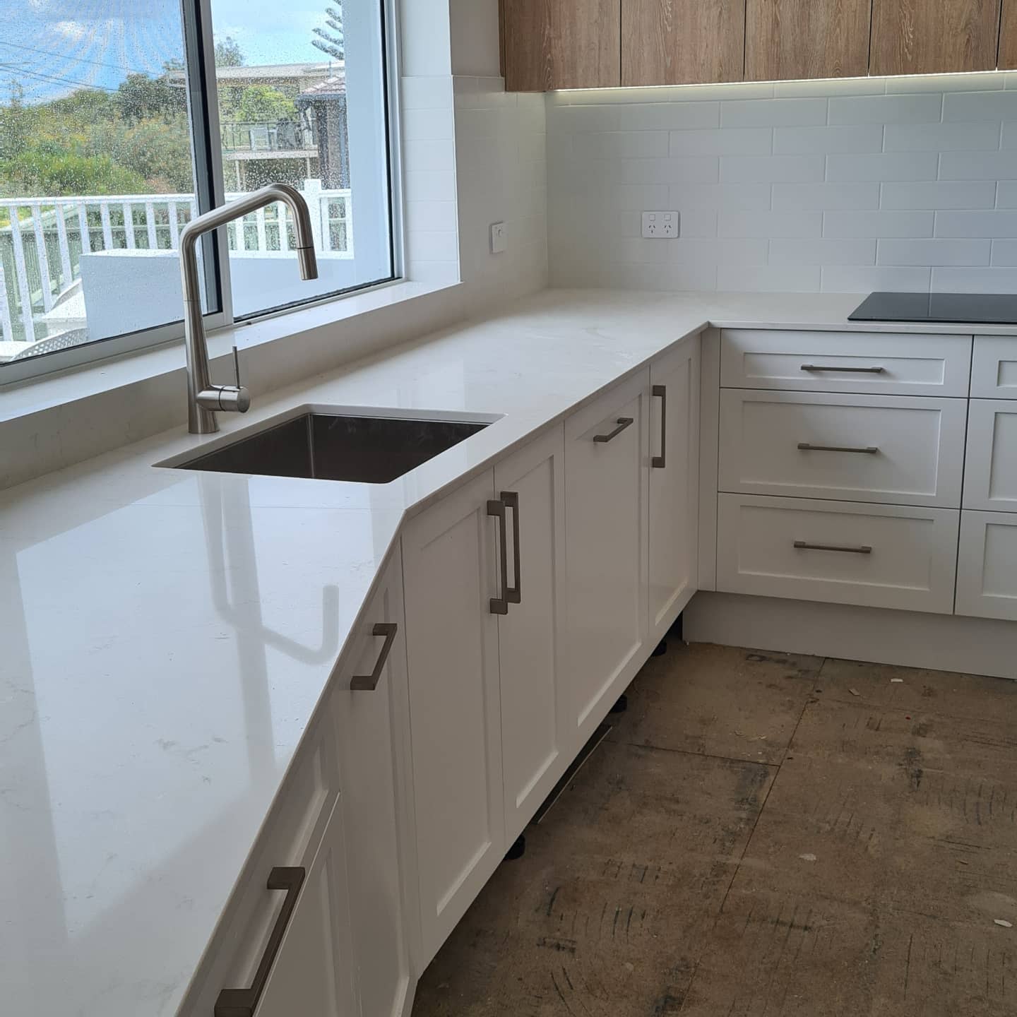 White Themed Modern Countertops —  Bathroom Renovation in Medowie, NSW