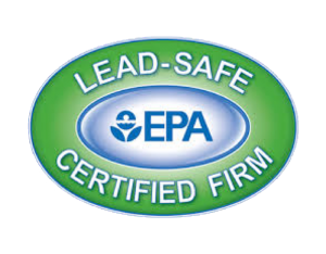 EPA Lead-Safe Certified Firm oval logo in green and blue