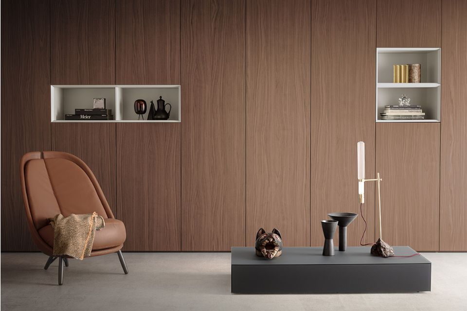 area relax con poltrona in stile rétro