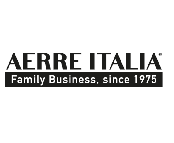 Il logo dell'azienda familiare Aerre Italia dal 1975
