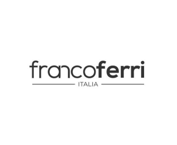 Il logo francoferri italia è su sfondo bianco.