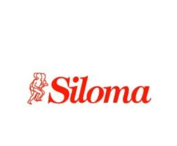 Un logo siloma rosso su sfondo bianco