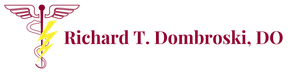 A logo for richard t. dombrovski do