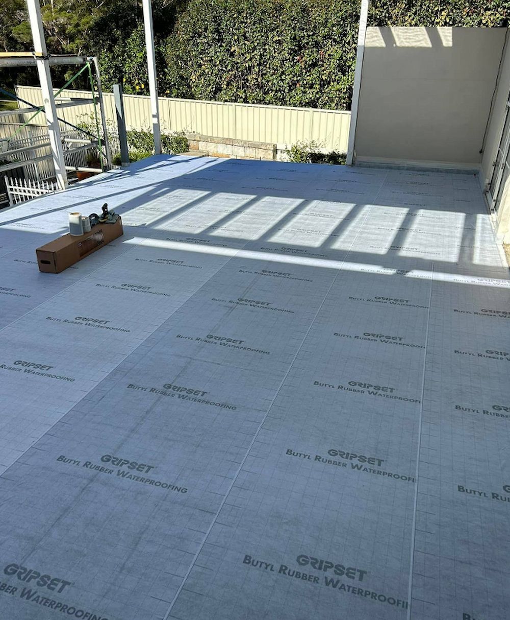 Waterproofing in progress — Consider It Sealed Waterproofing in Cessnock, NSW