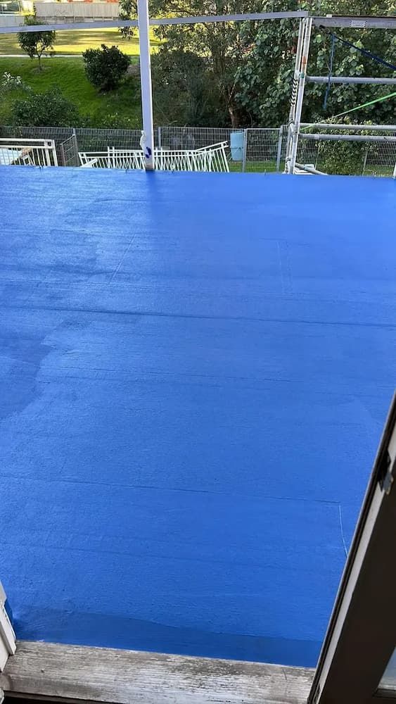 Blue Waterproof Membrane Deck — Consider it Sealed Waterproofing in Crangan Bay, NSW