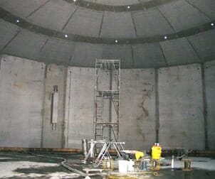 Shotcrete Water Tank Inside — Mixed Concrete in Lowell, MA