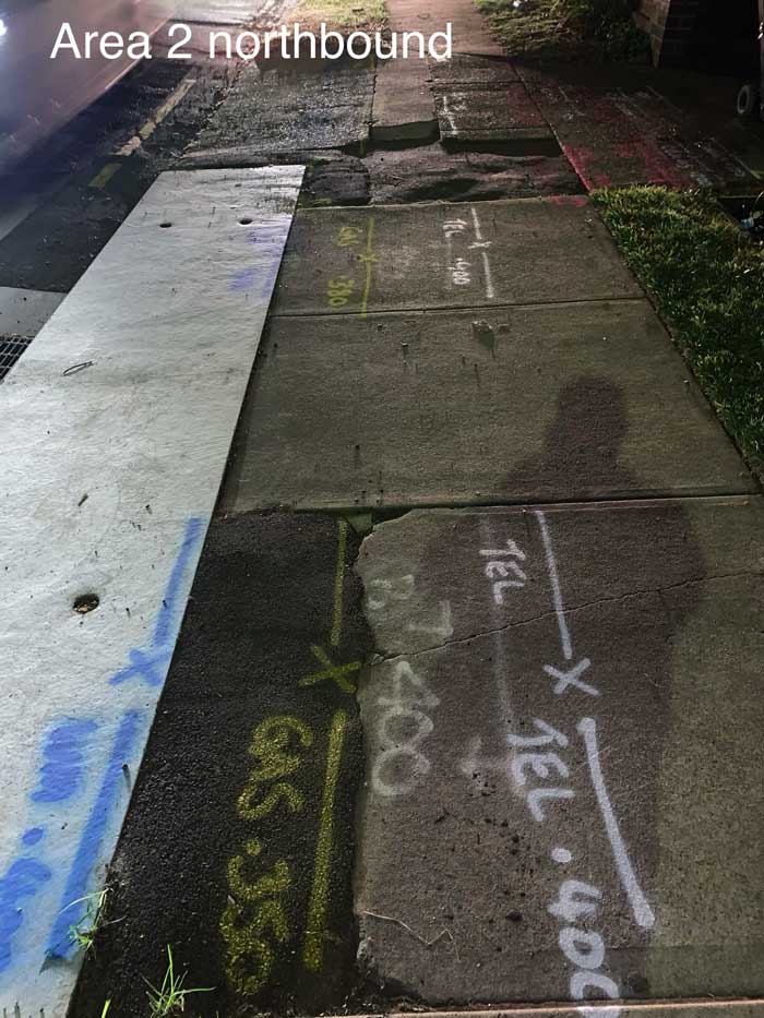 Scanned Sidewalk — Sydney, NSW — GPR Scanning Australia Pty Ltd
