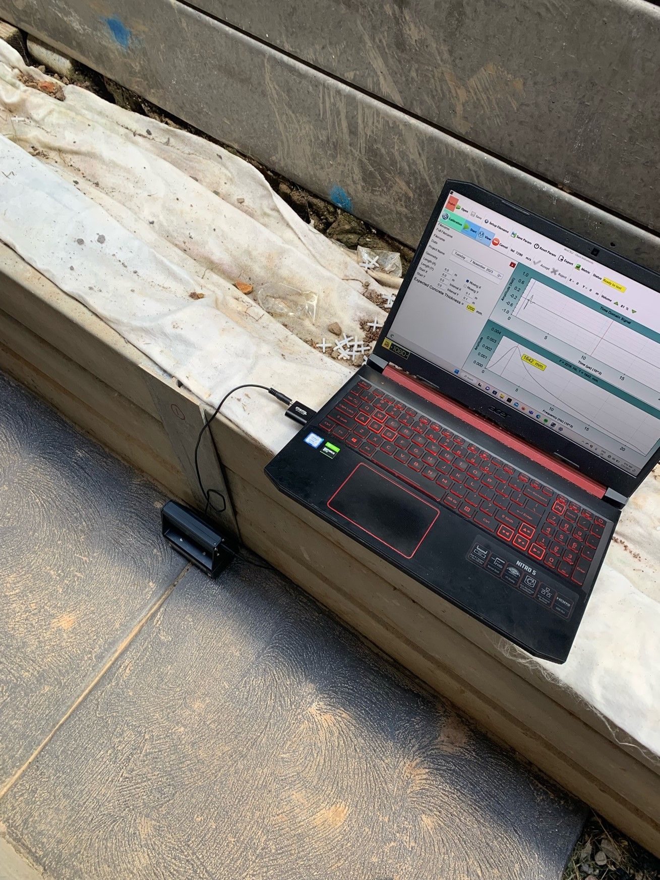 CTG Computer Testing Result With Cable — Sydney, NSW — GPR Scanning Australia Pty Ltd