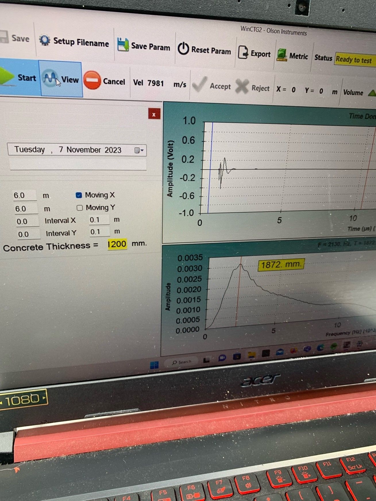 CTG Computer Testing Result — Sydney, NSW — GPR Scanning Australia Pty Ltd