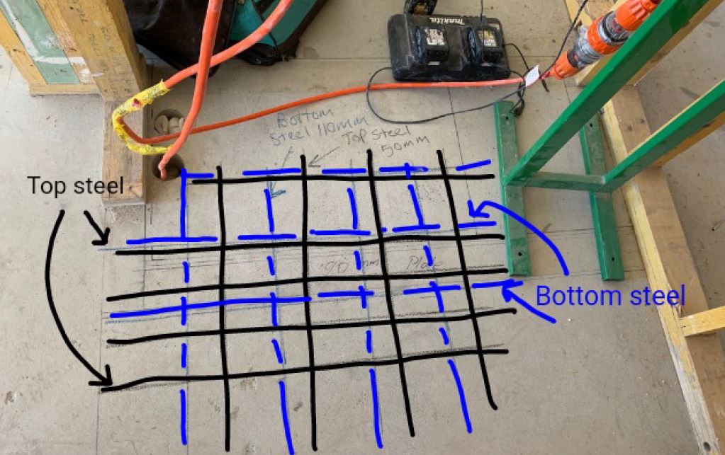 Blue Lines for Bottom Steel — Sydney, NSW — GPR Scanning Australia Pty Ltd