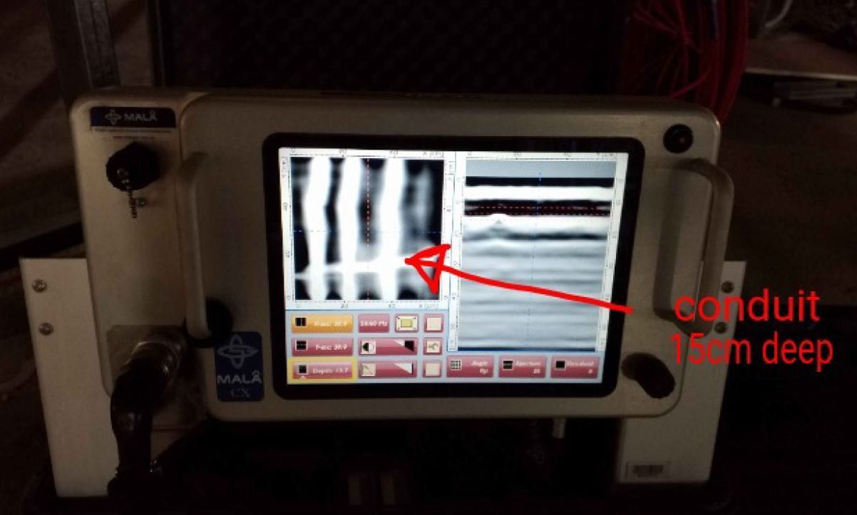 Detected Conduit Lines — Sydney, NSW — GPR Scanning Australia Pty Ltd