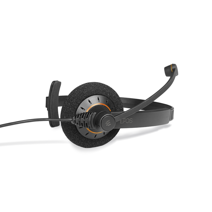 זוג אוזניות עם מיקרופון מחובר אליו.