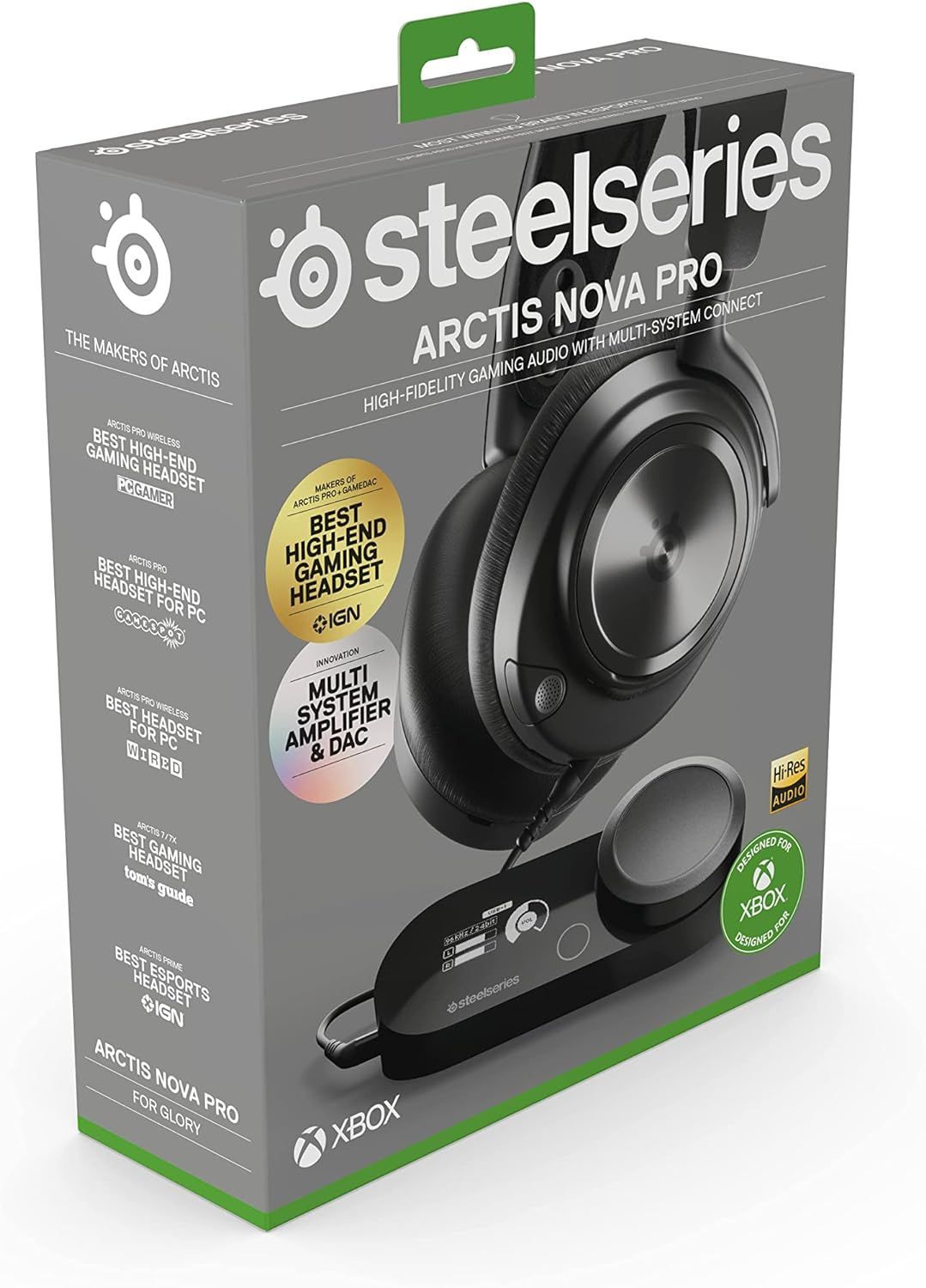 קופסה של אוזניות arctic nova pro מסדרת steel.