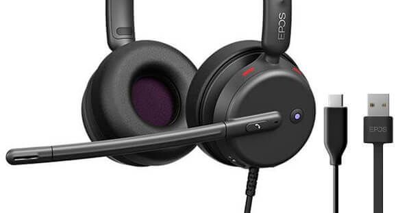 אוזניות לעסקים חוטיות בחיבור USB