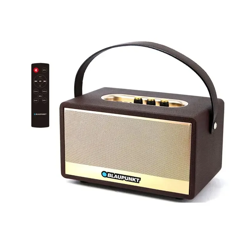 רמקול blaupunkt עם שלט רחוק מחובר אליו