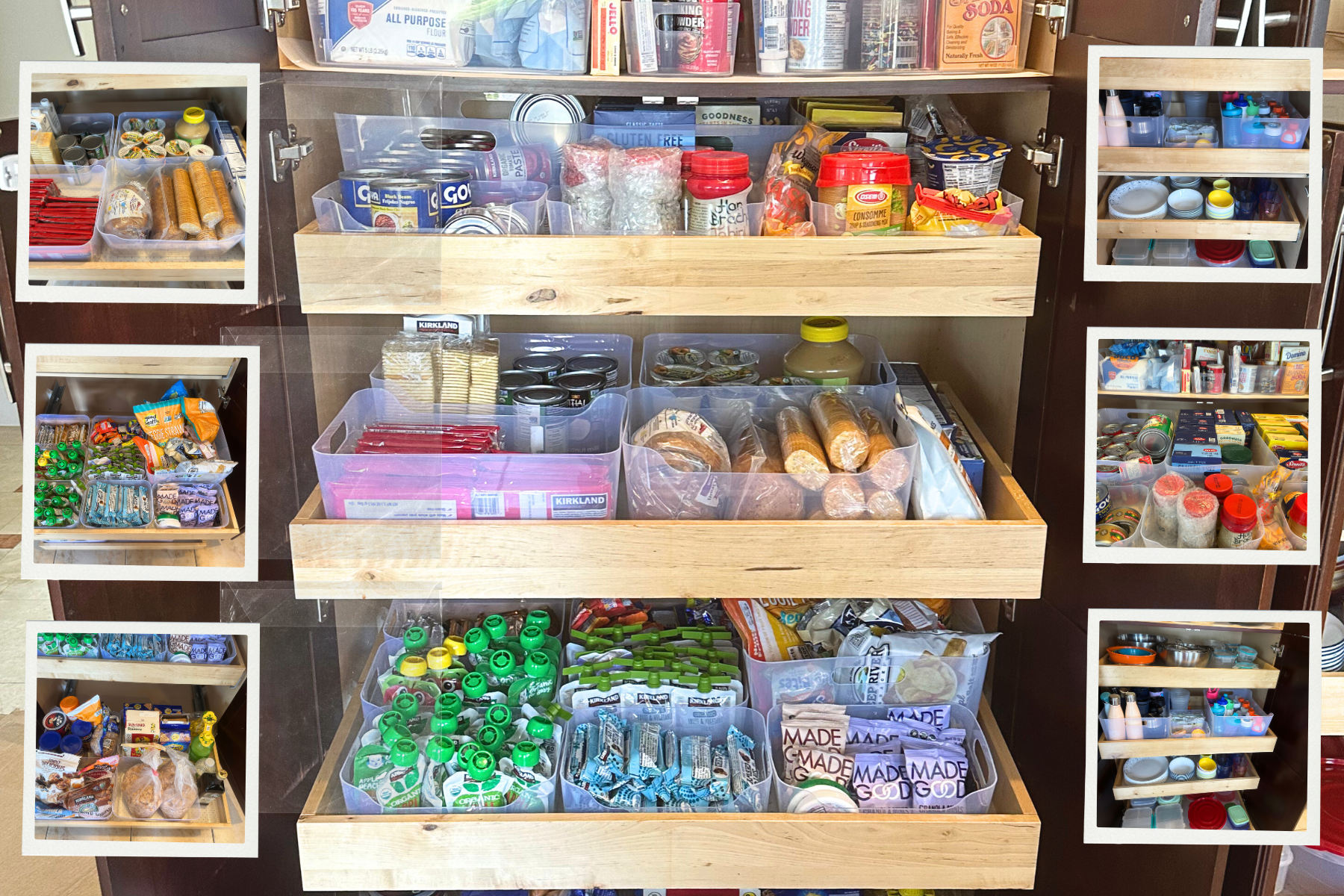 Kitchen - Pantry organized.