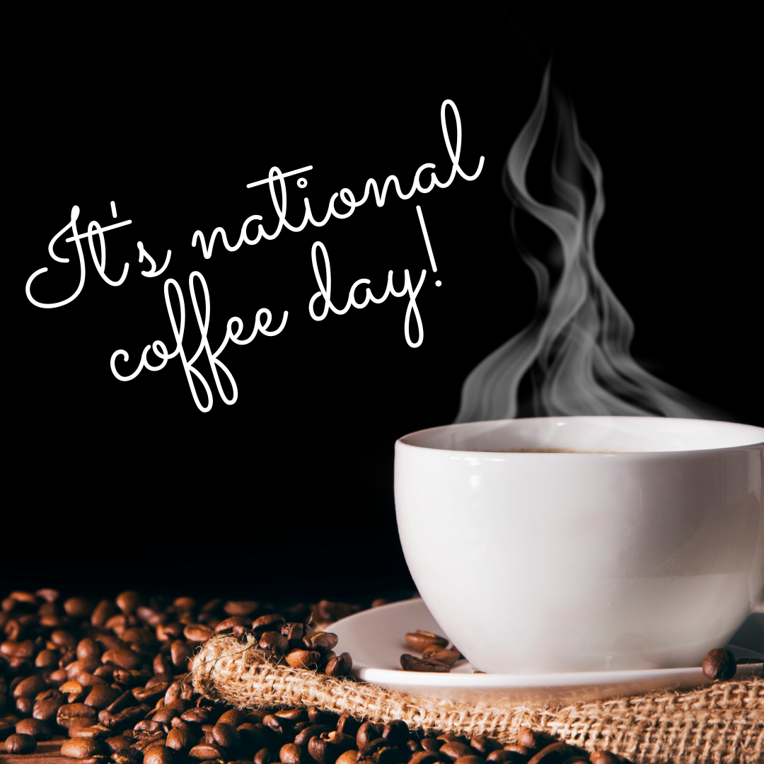 A cup of coffee is sitting on a saucer next to coffee beans.
