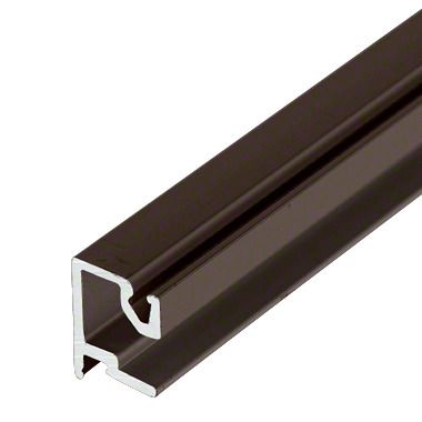 Brown aluminum extrusion profile.