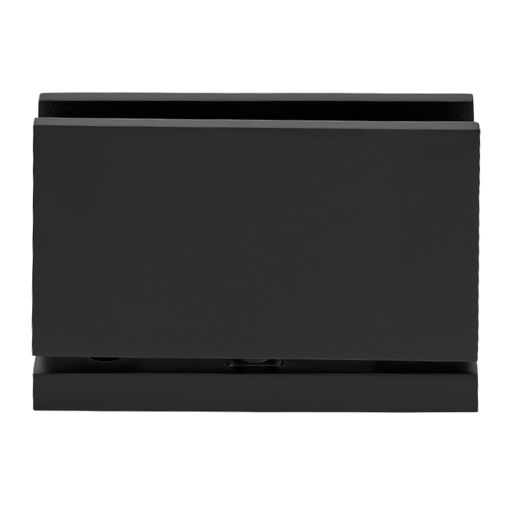 Matte Black glass hinge.