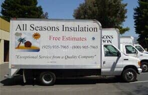 All Seasons Insulation Truck — Insulation Contractors in Pleasant Hill, CA