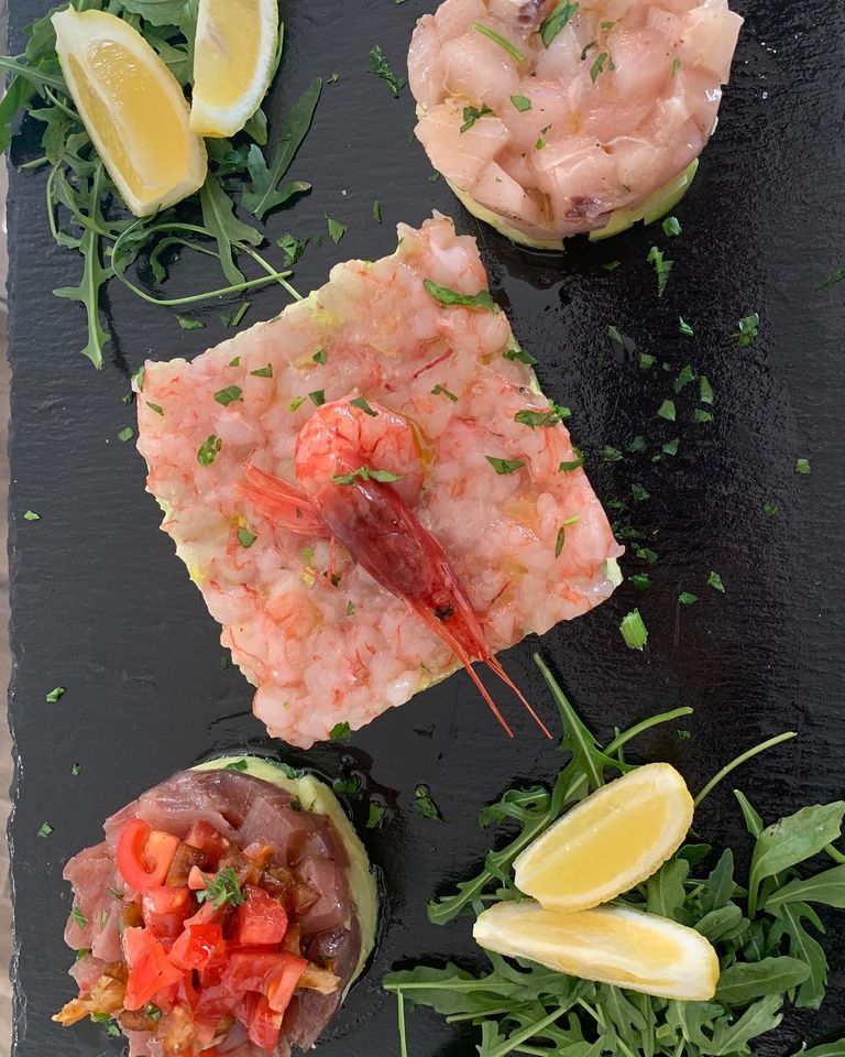 tartare di pesce fresco