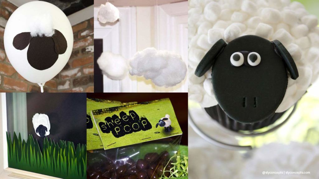 Shaun the Sheep D.I.Y Party Decorations - Free Template