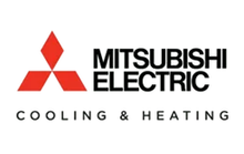 The logo for mitsubishi electric cooling and heating