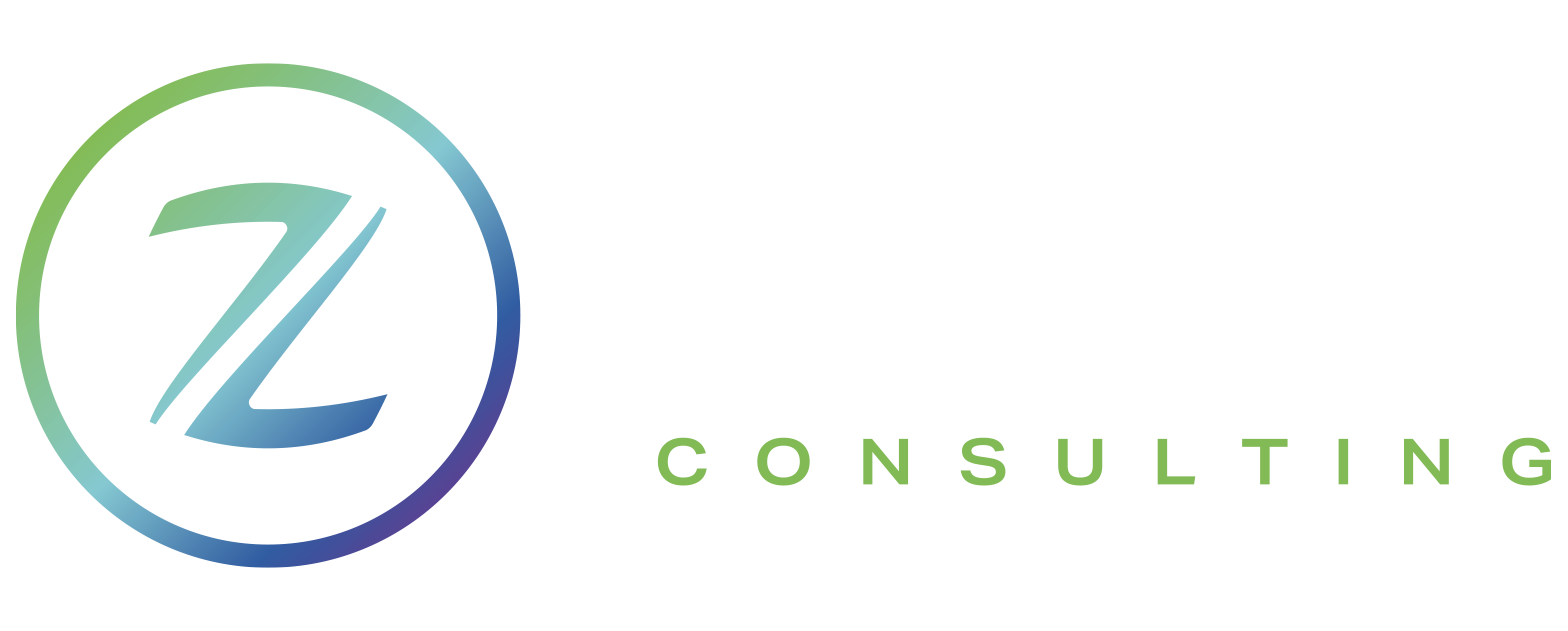 Logo with a blue and green gradient 