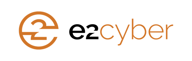 Logo for e2cyber, featuring a stylized “e2” in a circle and the text “e2cyber.”