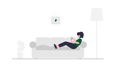 relax at home illustration