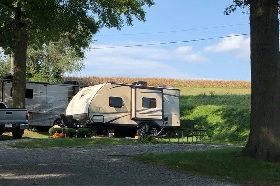 Campers enjoy decorating for Fall.